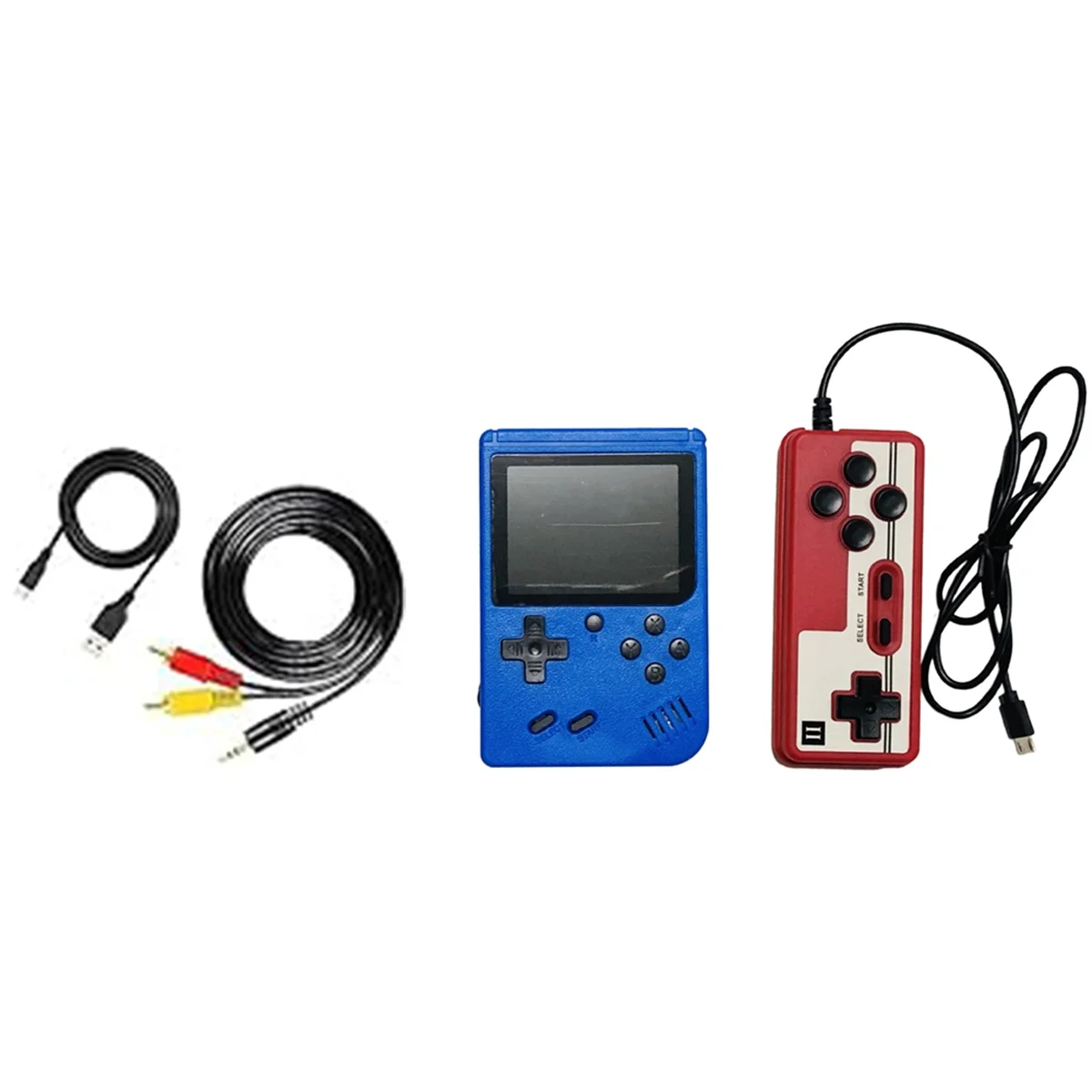 Consola de juegos portátil AT42 B, consola de juegos portátil retro, consola de videojuegos con pantalla en color con 400 juegos clásicos y mando