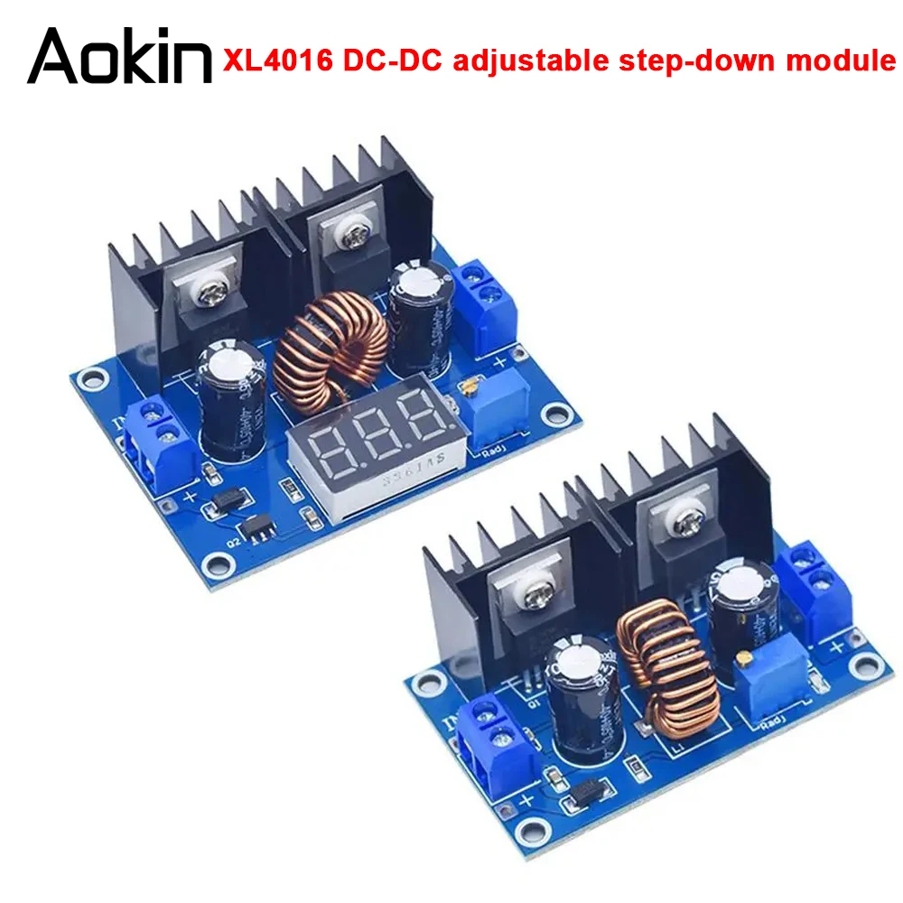 200W XL4016 DC-DC Max 8A Step Down Buck Converter 4-36V To 1.25-36V Adjustable Power Supply Module LED Driver for  Arduino