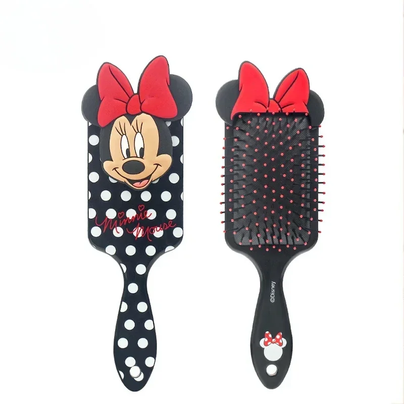 Kawaii Minnie children\'s airbag massage comb Miniso cartoon mouse square hair brush Disney girls hair comb gift for girls