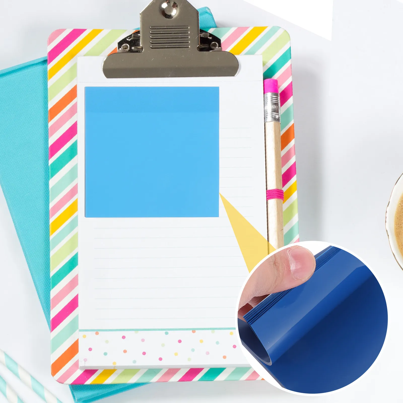 

Fluorescent Memo Pads for Writing Schedules Plans Book Tabs and Office School Use Self-Adhesive Note Pads