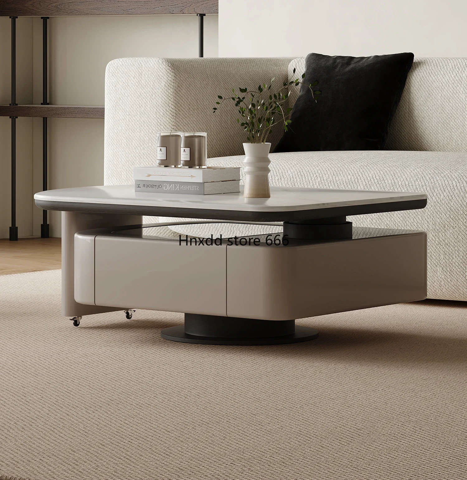 Coffee table living room household Italian minimalist special-shaped high-end sense