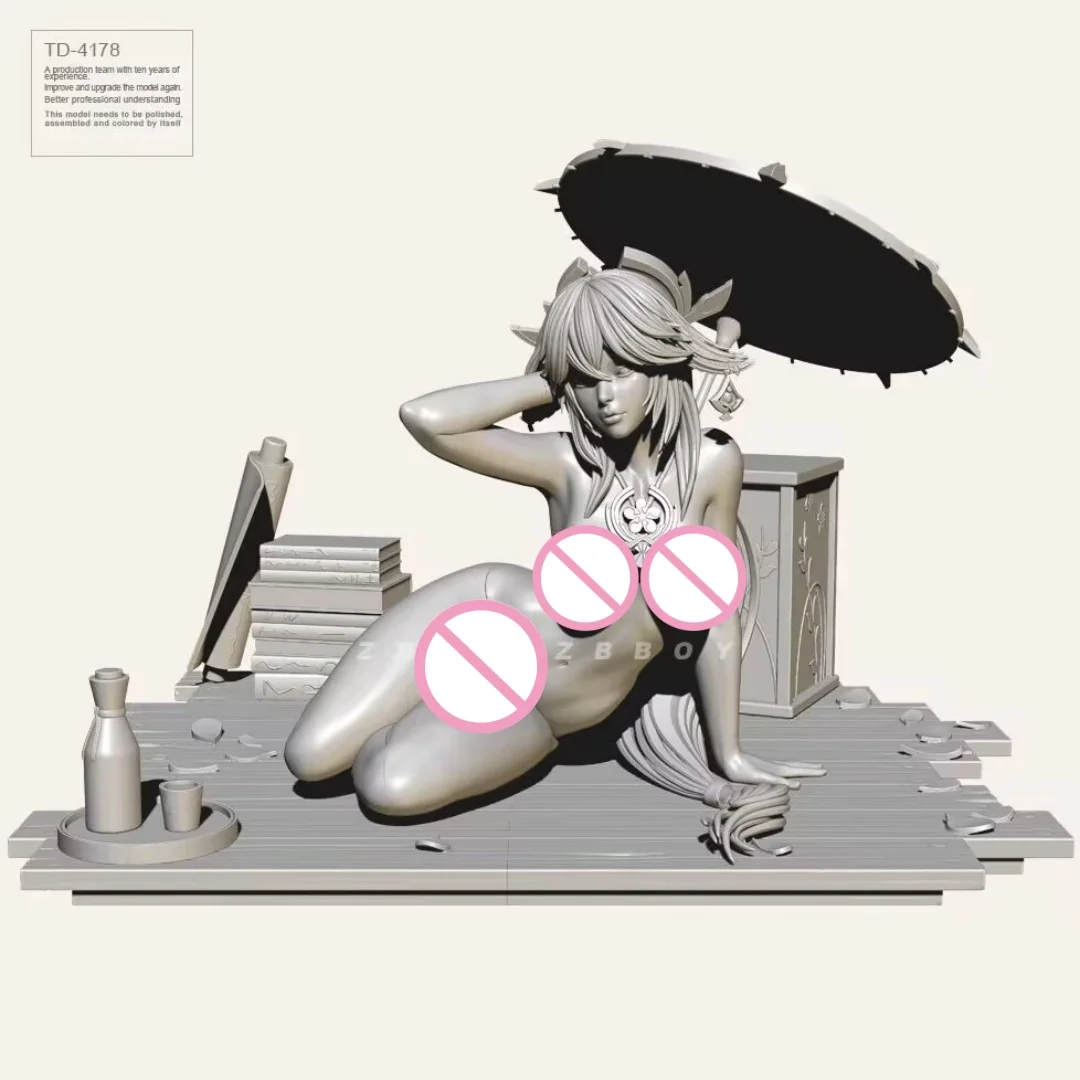 Soldat en résine pour fille japonaise Mika, Kit de figurines en résine 1/24, à assembler, Miniatures, non assemblées, non peintes, jouets de collection pour loisirs