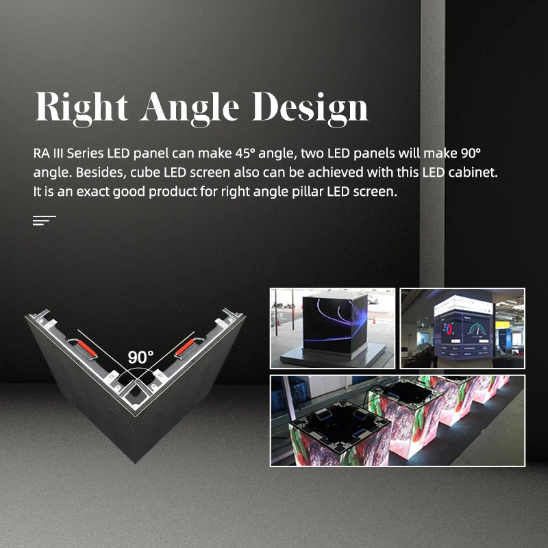 SRYLED P3.9 Outdoor Rental LED Display Screen Pixel Pitch 3.9mm 500×500mm Church Stage Wedding LED Backdrop Video Wall System