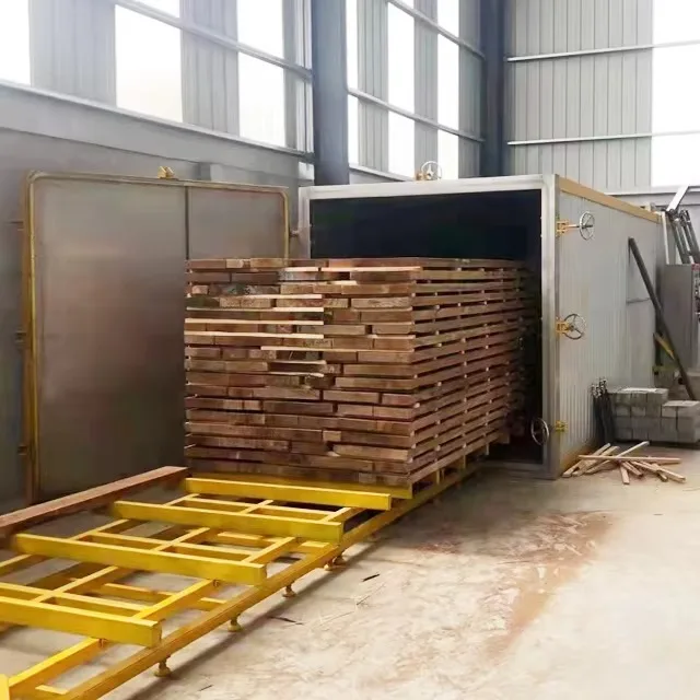 Fast wood drying chamber HF vacuum dryer for wood processing