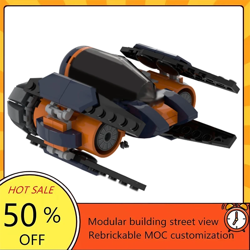 

195PCS Popular Space War Movie Model MOC Building Bricks Spaceship Modular Technology Gifts Holiday Assemble Children Toy Suit