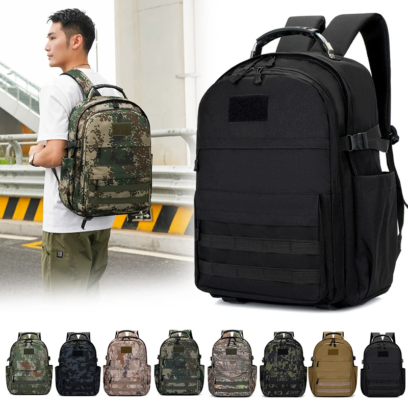 

Unisex Camouflage Outdoor Backpack Large capacity Tactical Rucksack Multi purpose Travel Daypack