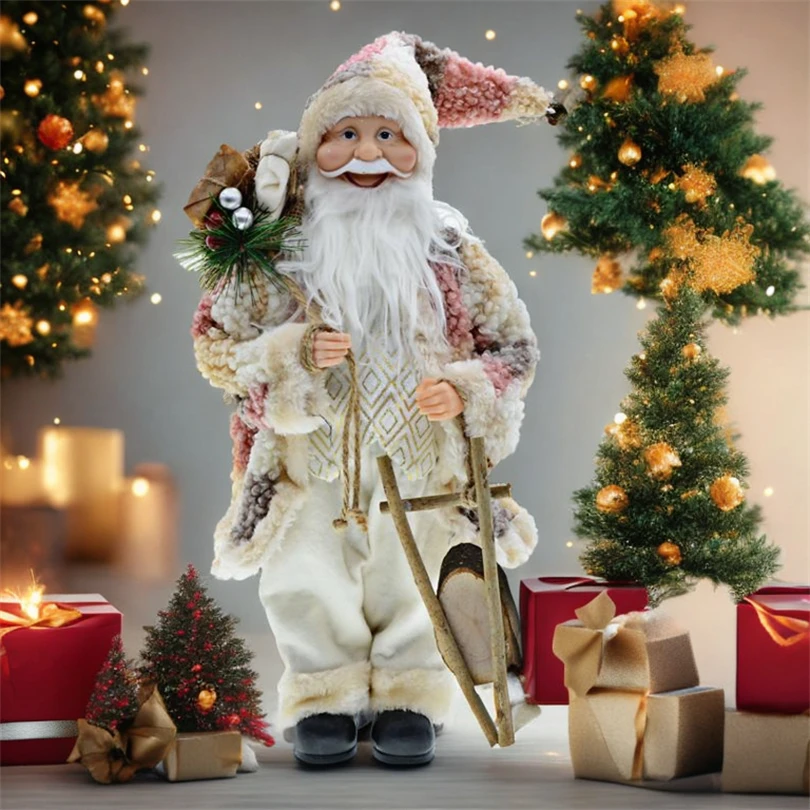 

45cm Home Decor Santa Claus sculptures & figurines,Christmas Santa Claus Statue For Home Room Decoration