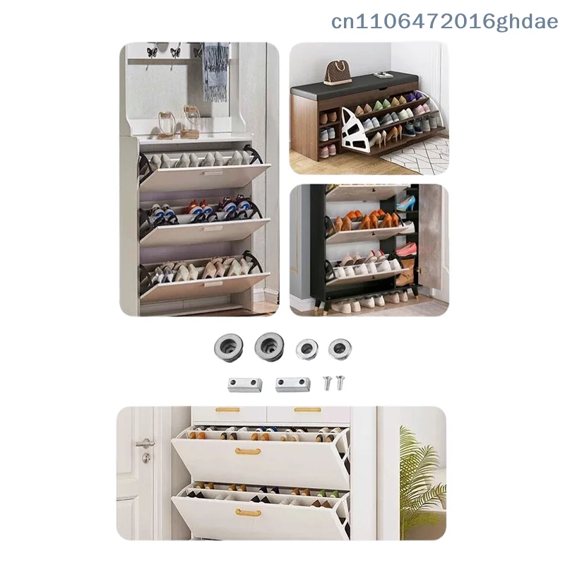 （Summer6）Furniture Shoe Cabinet Connection Hardware Shoe Cabinet Flipping Frame Fixed Screw Fittings