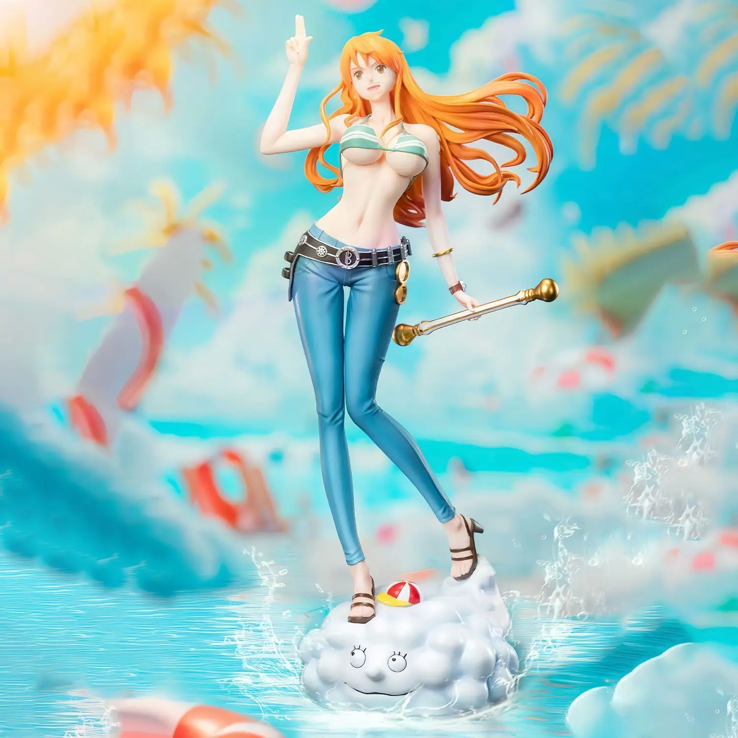 

Фигурки аниме One Piece, Нами, 25 см, через два года, фигурки отряда Соломенной шляпы, ПВХ статуэтки, игрушки, подарки, в наличии