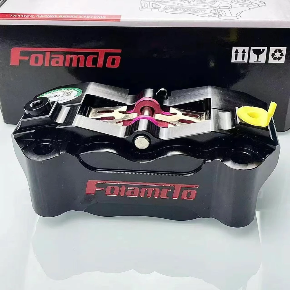 

MotorcycleUniversal CNC Racing Front Rear Brake Caliper 100MM Mounting 4Piston For Suzuki Honda Yamaha Aerox BWS RSZ NIU Ninebot