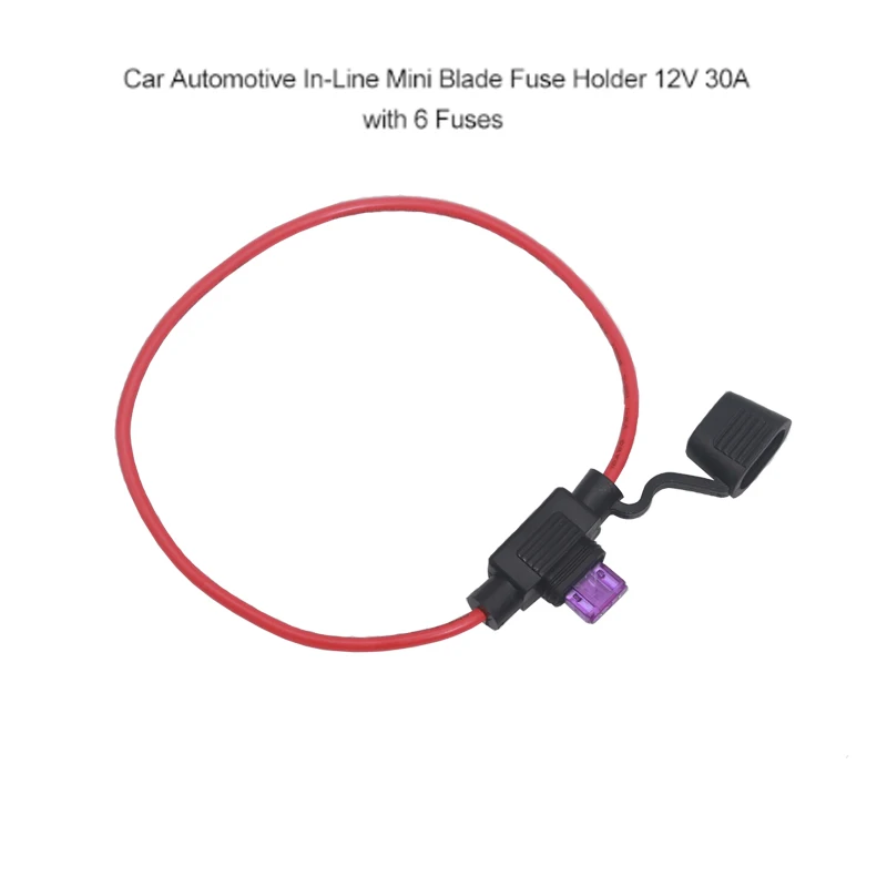 【1Set】Car waterproof fuse box, vehicle modification fuse socket, fuse holder with fuse clips