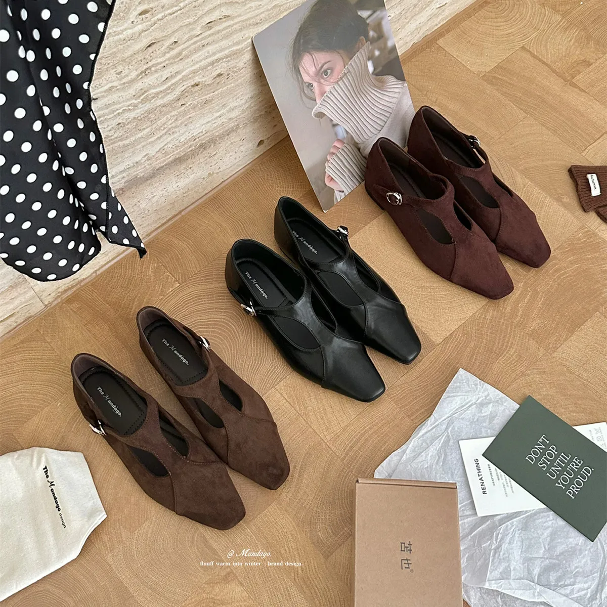 

Bailamos Women Flats 2022 Heel Slingback Sandals Slip On Shallow Mules Shoes Pointed Toe Female Office Lady Work Shoes Mujer