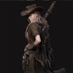 1/24 Scale Resin Figure Assembled Model Kit Jane the Gunslinger Miniature Toy Gift Unassembled and Unpainted sculpture