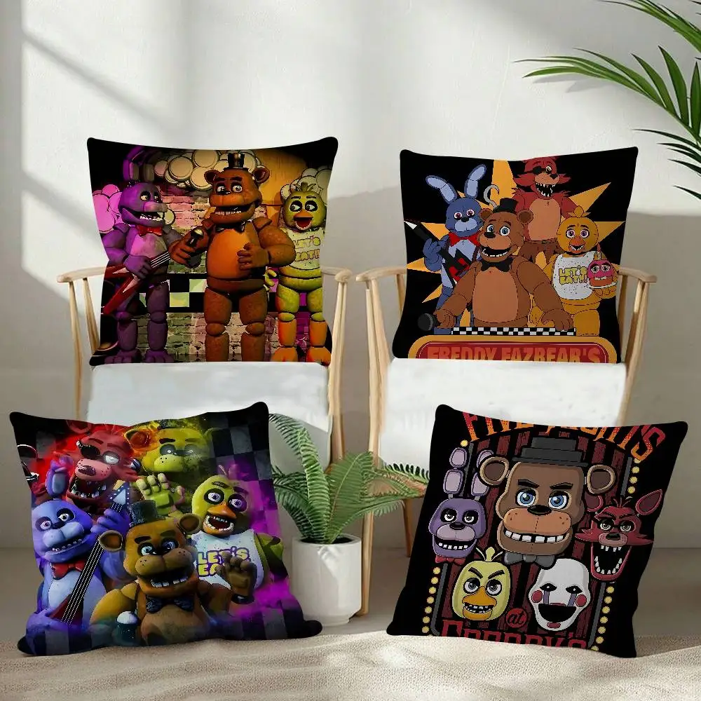 Horror Movies Five N-Nights At F-Freddyss Pillow Dust Cover Bedroom Kids Party Decoration Pillowcase Birthday Children Gift