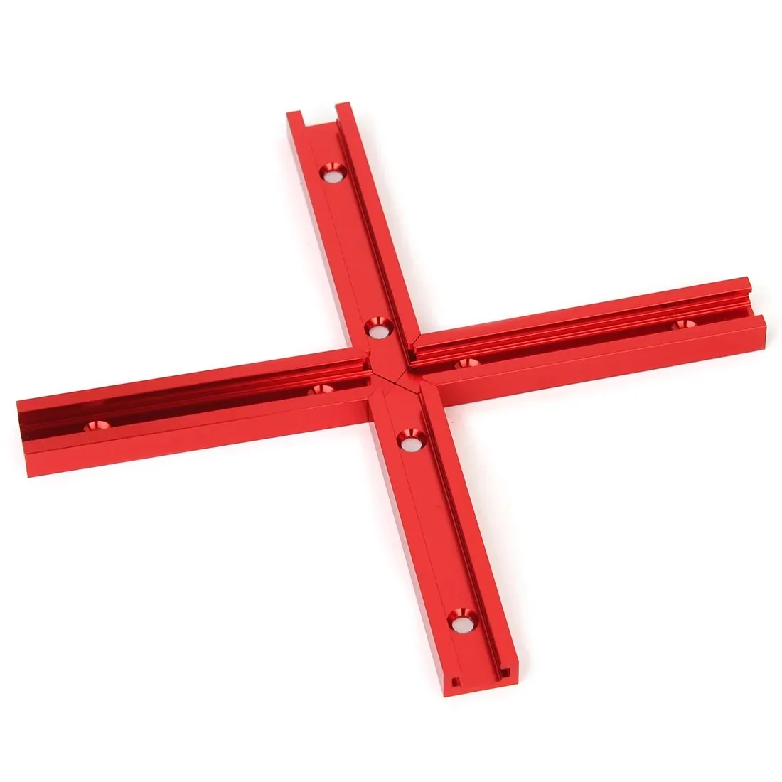 1Set T-Schienen-Kreuzungsset, für 19-mm-T-Schienen-Gehrungsschienen-Vorrichtung für Tischlerei, Gehrungsschienen-Doppelschnitt-Profilset, Holzbearbeitung – Detail 6