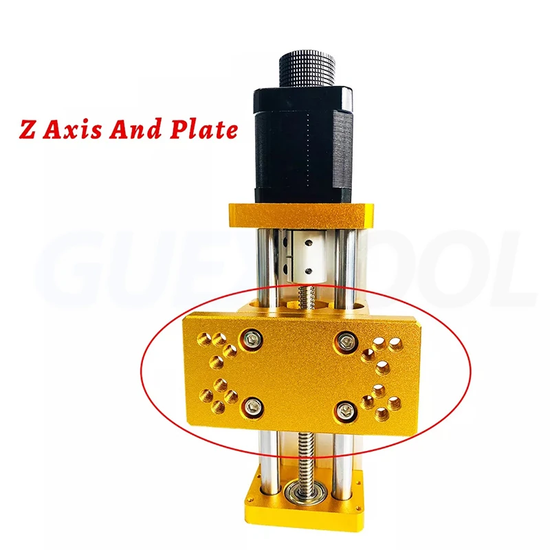 Imagem -02 - Suporte de Mesa Deslizante de Alumínio Cnc Módulo Z-axis Braçadeira do Eixo Aplicar para Nema17 23 42byg 57 Stepper Motor 3018 45 mm 52 mm 65 mm