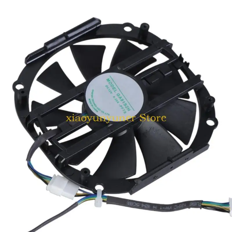 P9JB 2PCS 95mm 4GB GPU COOLER FAN FAN для YESTON RX480 570 580 Вентилятор видеокарты