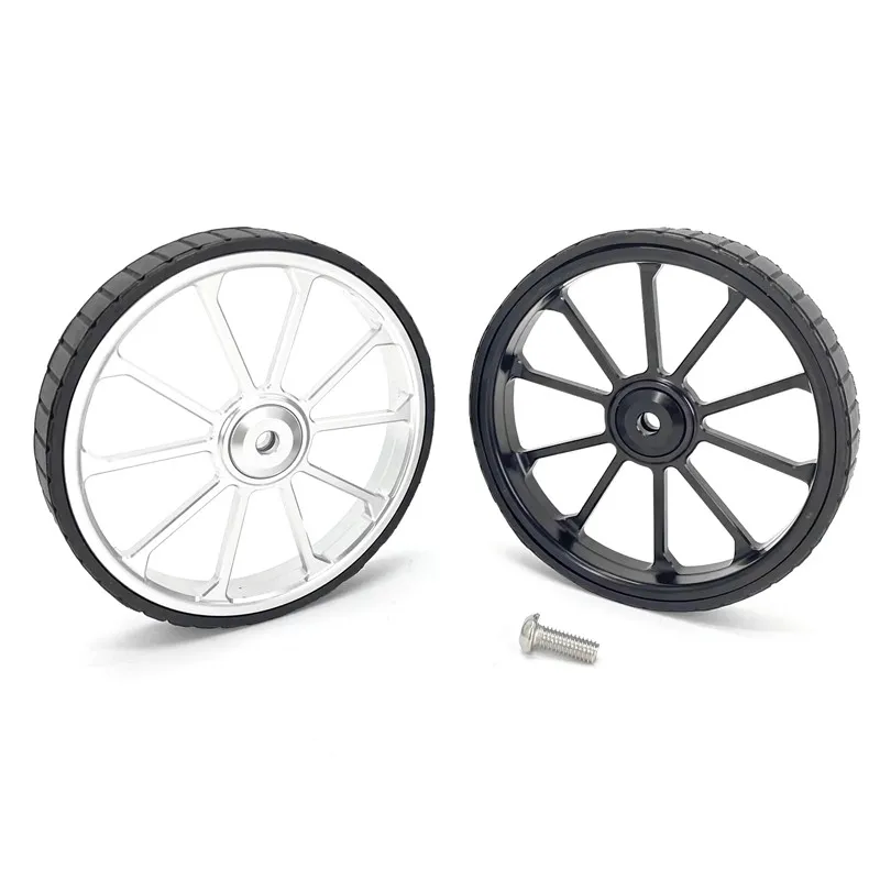 100mm poszerzenie Easywheel dla Brompton Birdy rower składany tylny bagażnik Easy Wheel rower ze stopu aluminium tylne koło bagażnika