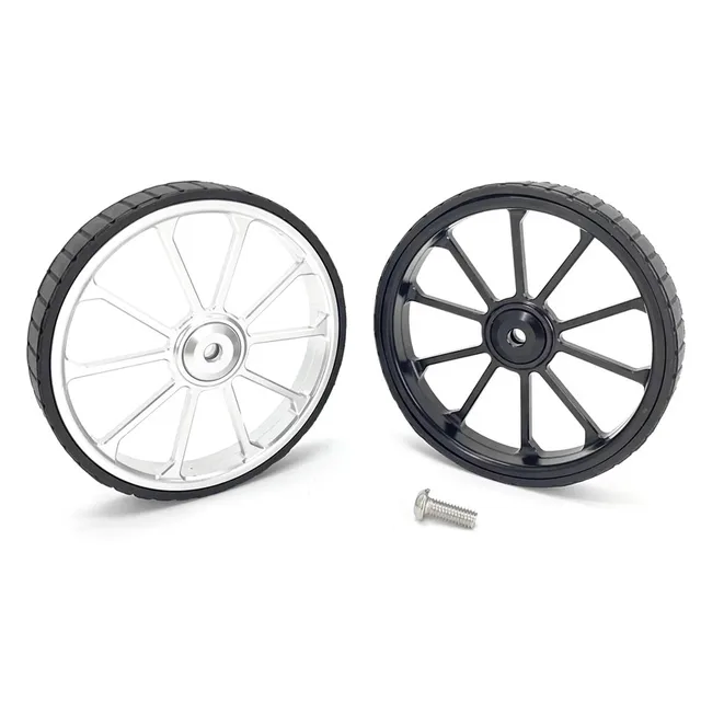 100mm poszerzenie Easywheel dla Brompton Birdy rower składany tylny bagażnik Easy Wheel rower ze stopu aluminium tylne koło bagażnika