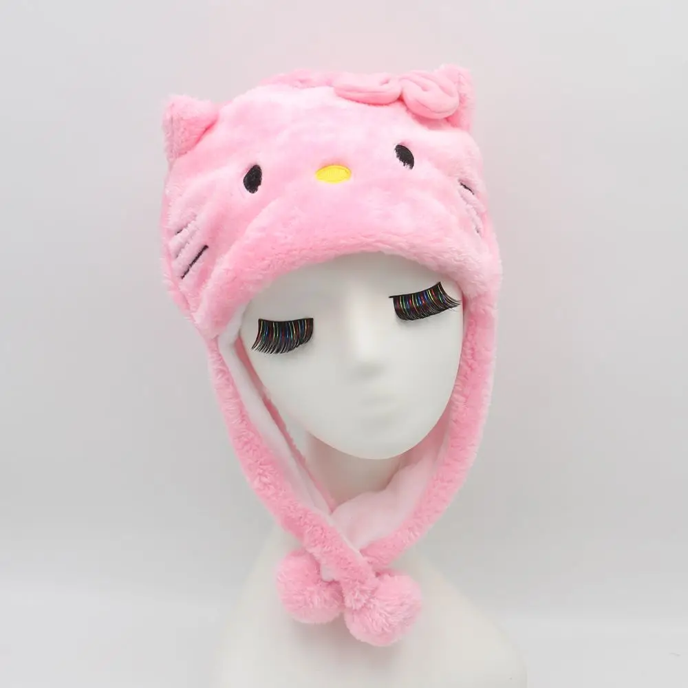 Funny Animal Hat for Adults and Kids, Moving Plush Hats, Party Headdress, Anime Cartoon, Duck, Panda Pattern