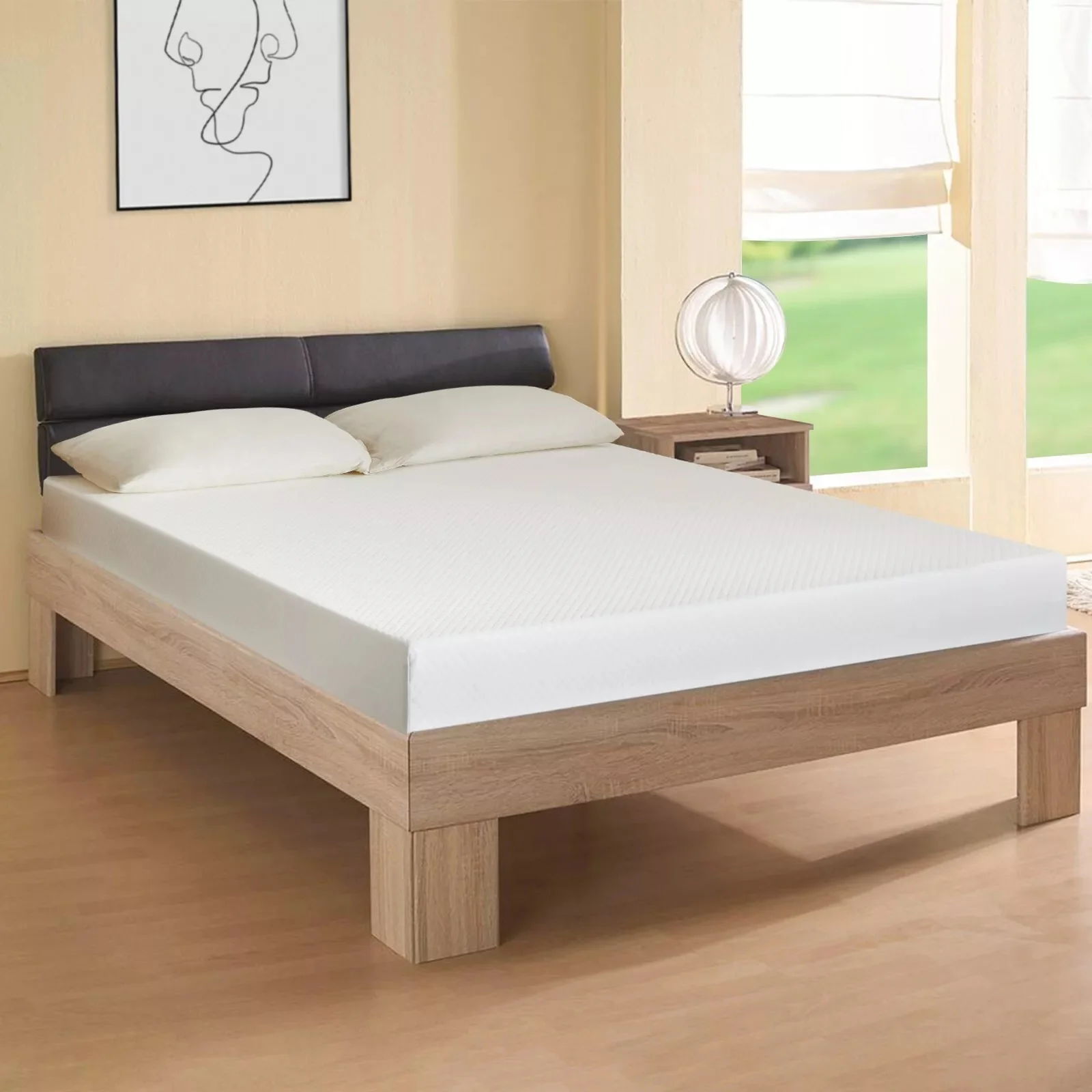 Sales! Breathable High Density Support Gel Memory Foam Medium-Firm Twin Mattresses Fiberglass Free, Cooling Sleep