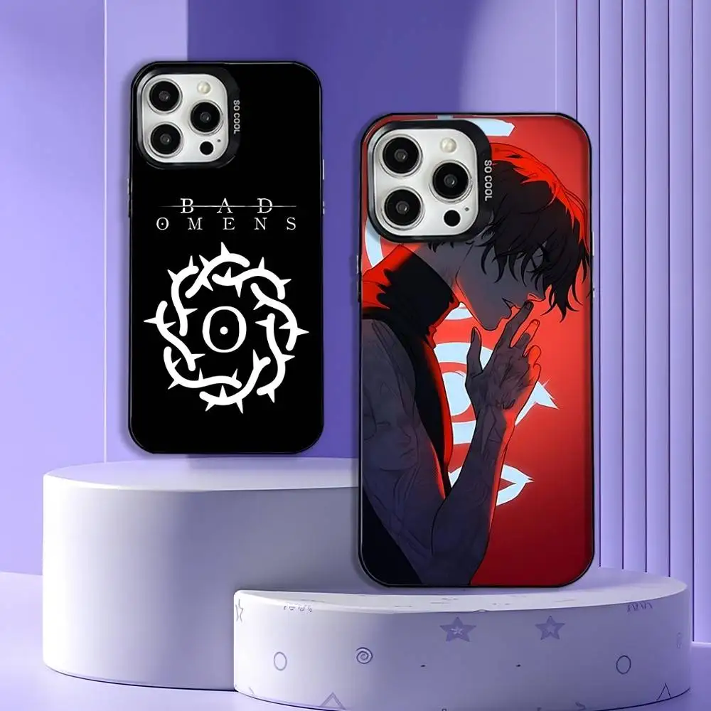 

B-Bad Omens CONCRETE JUNGLE Phone Case For iPhone 16,15,14,13,12,11,Pro,XS,Max,Plus,Mini,SE Black Candy Matte Shockproof Cover