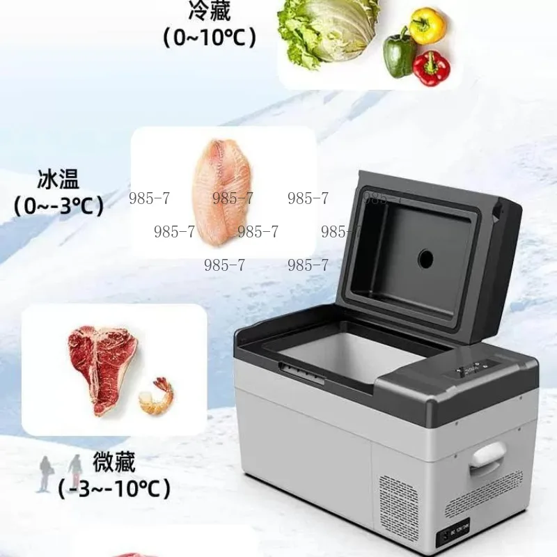 12V/24V 15L 20L Car Home Dual Use Compressor Refrigerator, Dual Cooling & Freezing Mini Icebox