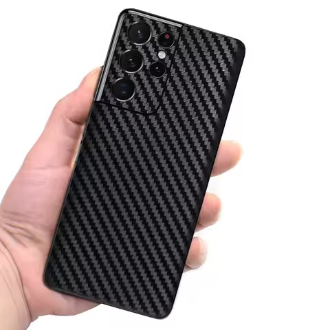 3D Carbon Fiber Skins Film Wrap Phone Back Sticker For SAMSUNG Galaxy S22 Ultra S22 Plus S22 S21 Ultra S21+ A52 A53 A73 5G Film
