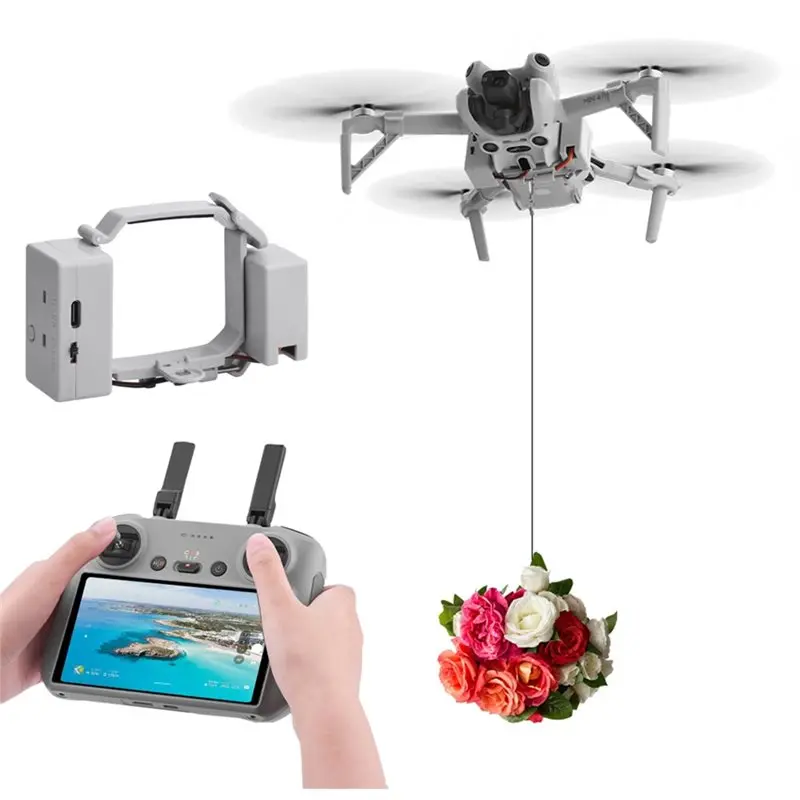 X12A-For DJI Mini 4 Pro Drone Airdrop System, Bait Thrower For Fishing, Gift Delivery& Emergency Rescue Functionality Accessory