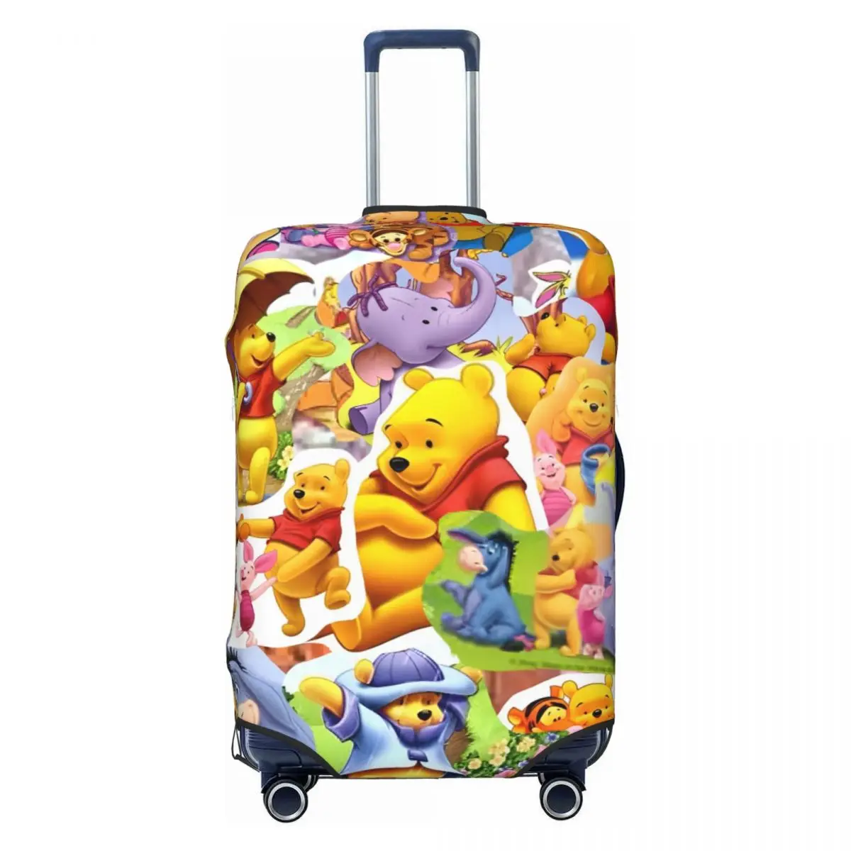 

Cute Pooh Piglet Bear Animal Cartoon Suitcase Cover Practical Business Protector Luggage Case Holiday