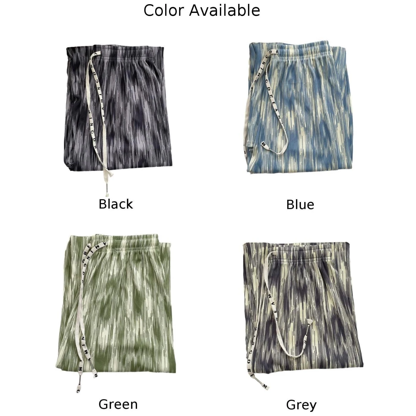 Women's Straight Casual Pants High Waist Slim Pants Ink Tie Dye Wide Leg Pants