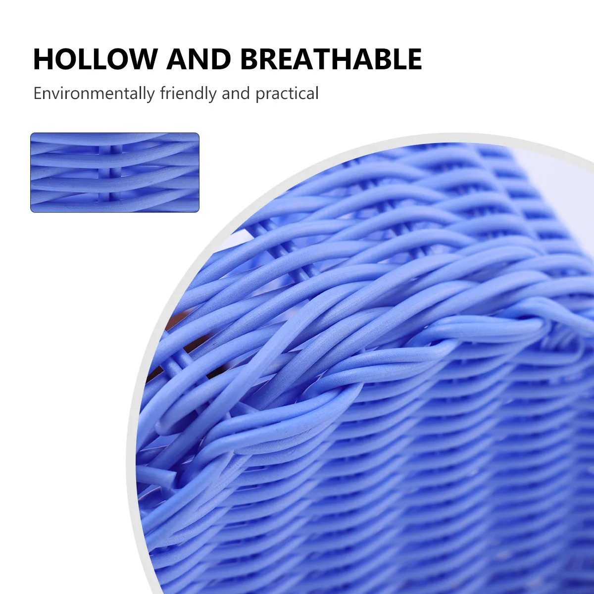 

1Pcs Kids Bike Basket Eco-Friendly Plastic Front Storage Basket with Strap for Easy Install Remove Retro Design Large Capacity