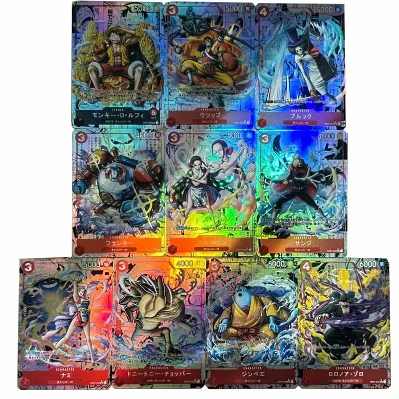 One Piece Card DIY Chopper Boa Hancock Zoro Luffy Ace Sabo Boys Anime Collectible Cards Christmas Birthday Presents