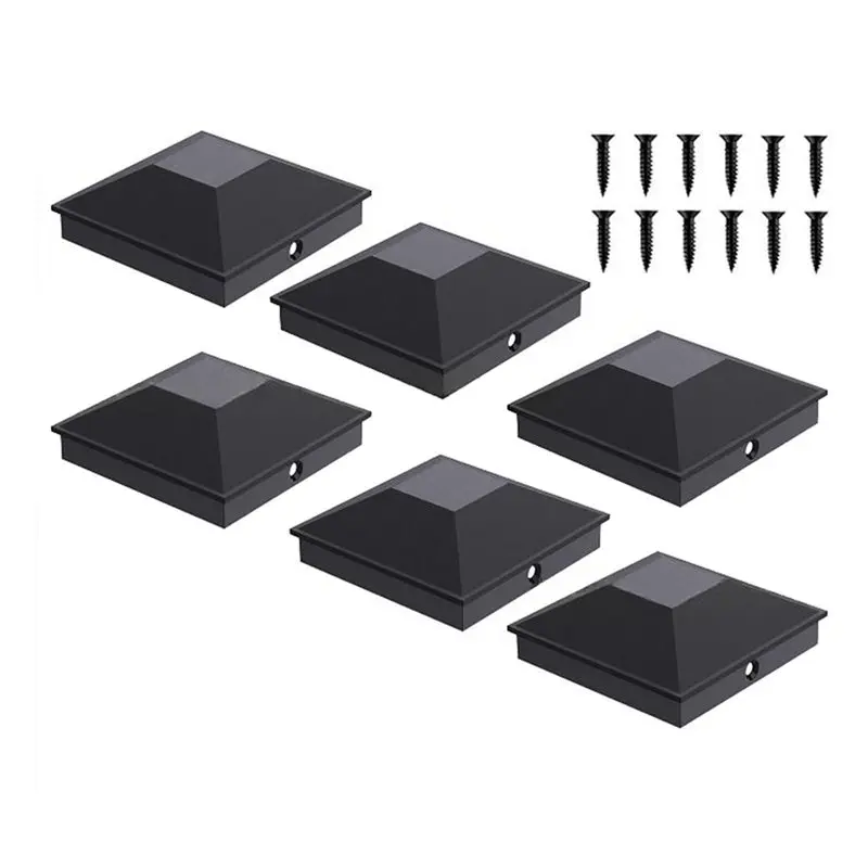ABGG-6PCS Post Caps Covers Sun Protection Fence Post Toppers