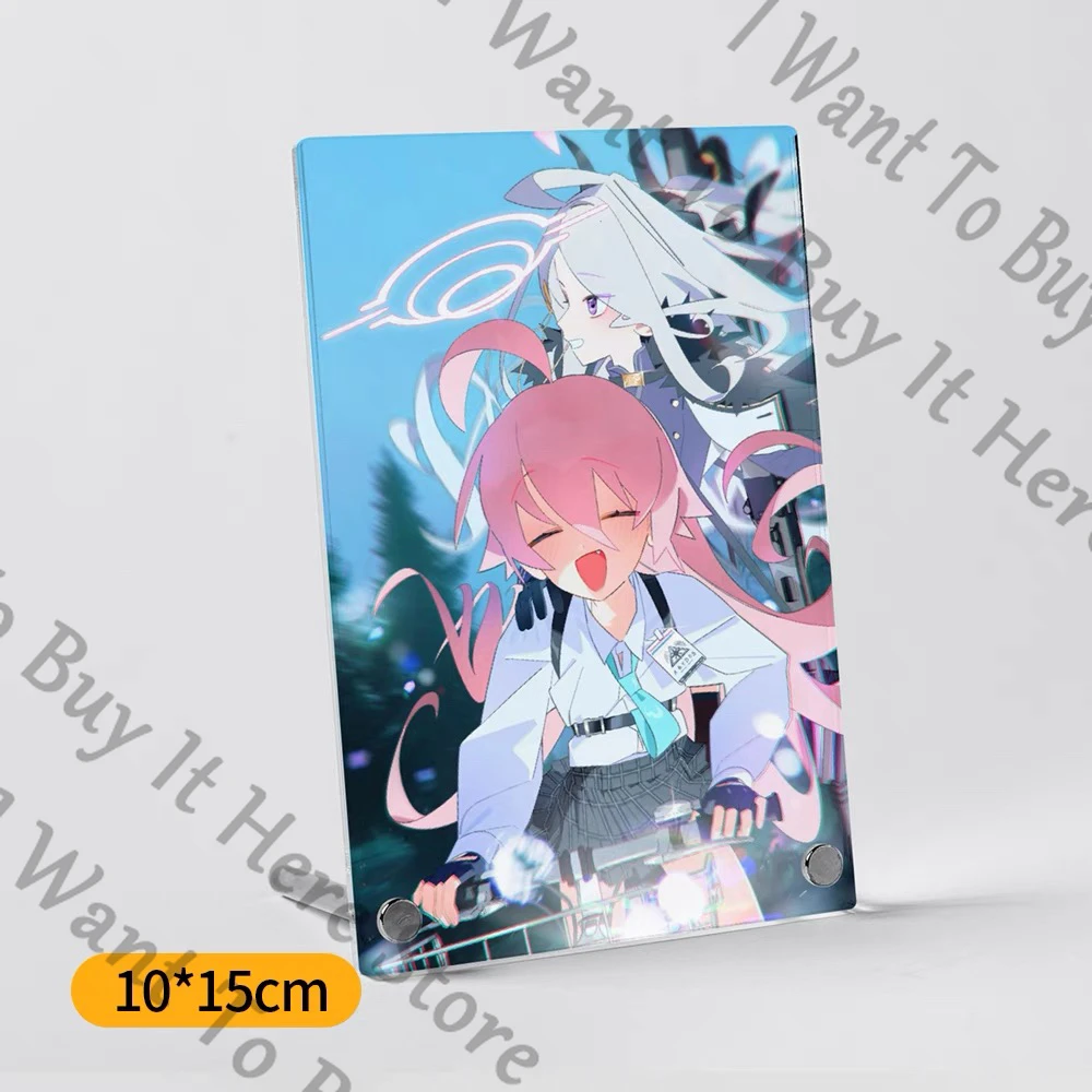 

Anime Blue Archive Takanashi Hoshino Sorasaki Hina Cosplay Acrylic Photo Frame Desktop Ornament Mascot Cartoon Accessory Gift