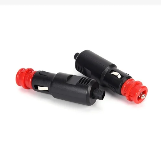 Car cigarette Lighter Socket Male Plug Adapter Power Connection 12-24V With Fuse 8A