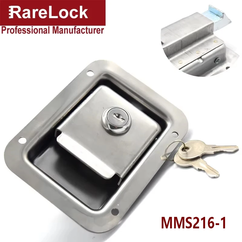 Stainless Handle Cabinet Lock for RV Truck Pickup Trunk Accessories Bus Car Lock Rarelock MS216 G