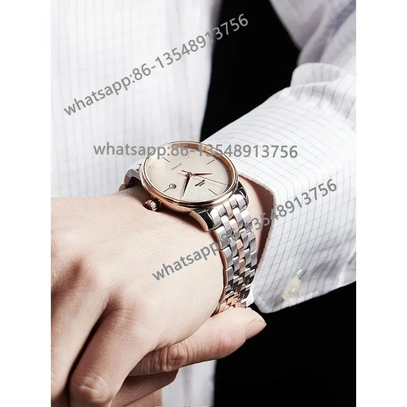 Automatic mechanical watch famous building men's transparent waterproof calendar men's watch factory direct sales