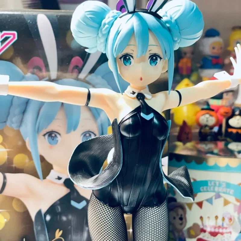 Original Furyu Bicute Bunnies Vocaloid Hatsune Miku Pvc Anime Action Collections Model Toy Figures Birthday Gift view 5