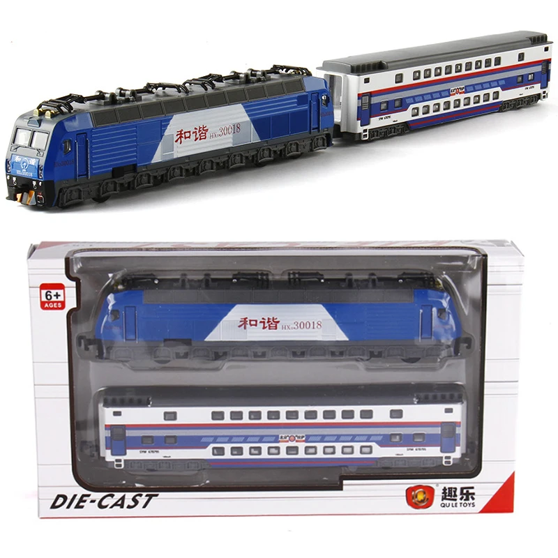 1:87 Alloy Pull Back Train Model,Transport Train Toys,Children\'s Gift in Original Packaging,Simulation Sound and Light,Wholesale