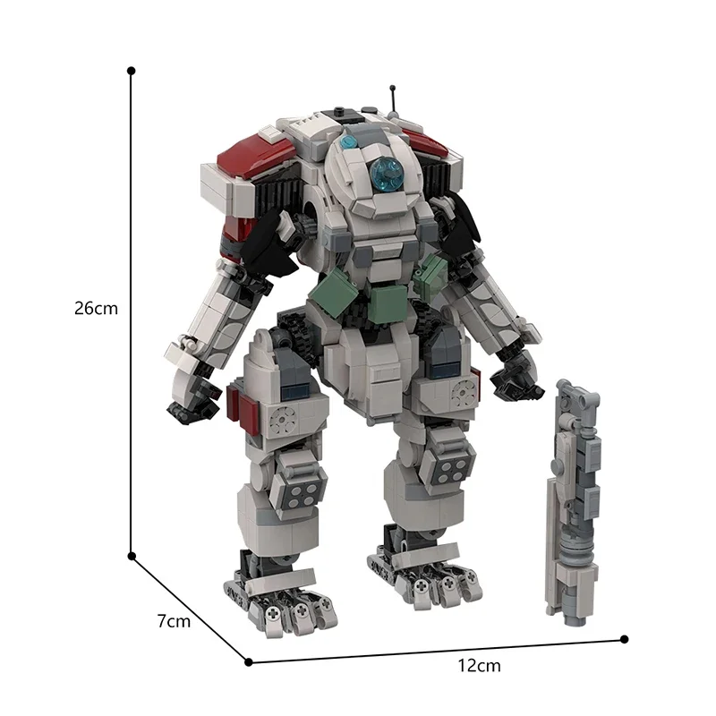 MOC Game Series Titanfalled Mecha Robot Building Blocks Assembly Model Scorch Titan Action Figure Mecha Brick Toy Children Gift