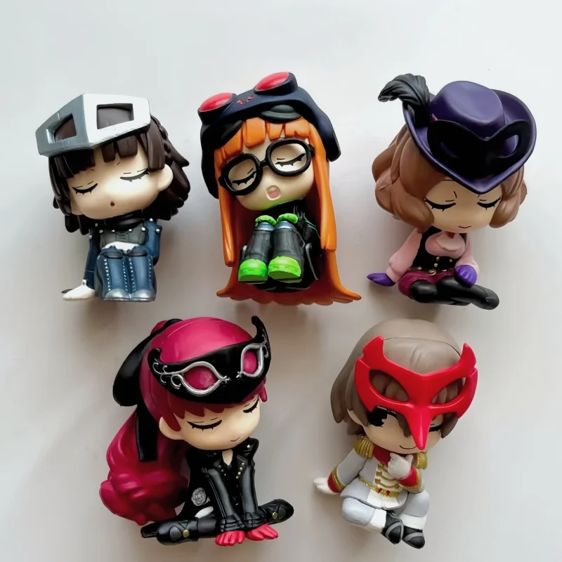 Auf Lager Echte Persona P5 Schulter Zu Schulter Akechi Goro Sakura Futaba Nette Kreativität Zimmer Ornament Action Figur Modell Spielzeug
