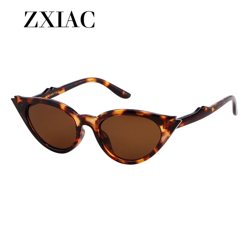 ZXIAC Fashion Trendy Sunglasses Women Men Brand Luxury Designer Cat Eye Sun Glasses Unique Retro Grey Lens Shades UV400 Female