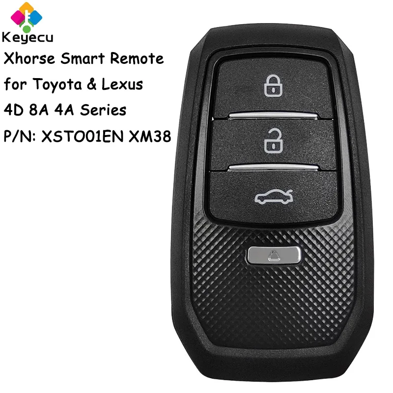 

KEYECU Xhorse XSTO01EN XM38 Smart Remote Key for Toyota for Lexus Support 4D & 8A & 4A Series All in One, All Key Lost & Add Key