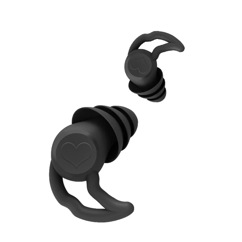 Tappi per le orecchie in silicone da 2 pezzi/pacco In-ear con design on-ear a 160 gradi per bambini adulti