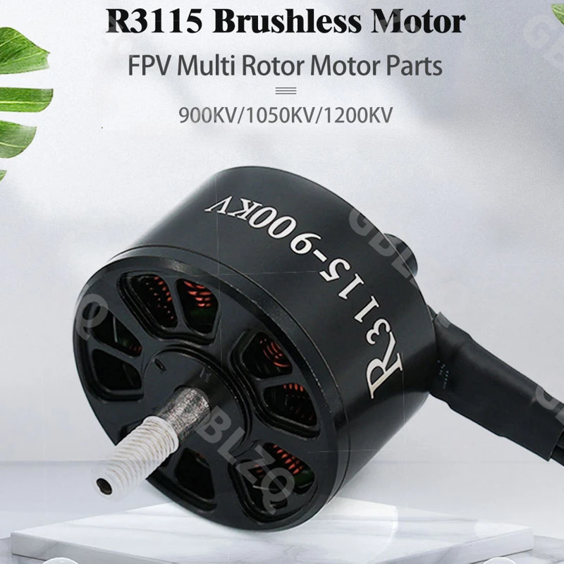 R3115 900KV 1050KV 1200KV 3-6S Brushless Motor for RC Multirotor X-Class FPV 9/10
