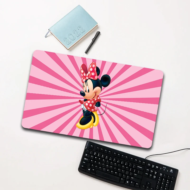 

Disney Minnie Polka Dot Pink Burst Mouse Pad Large Non-slip Waterproof Desk Mat for Laptop Office