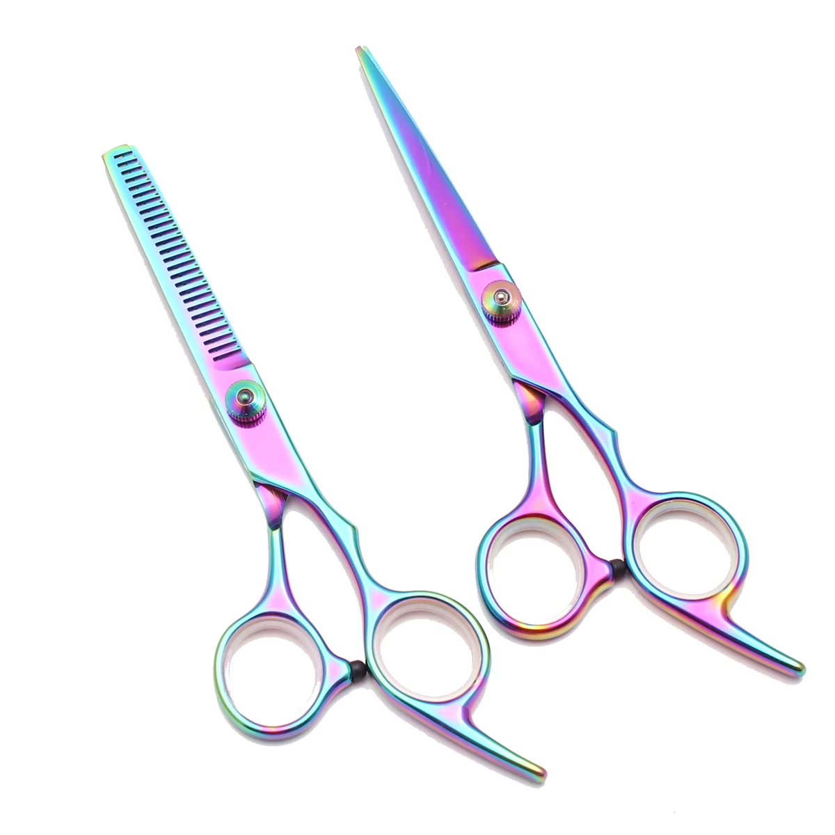 Haarschere JP Edelstahl Friseurschere 6" Haarschnitt-Set Effilierschere Friseursalon Haarschnittschere Rasiermesser Kämme C1001 – Detail 11