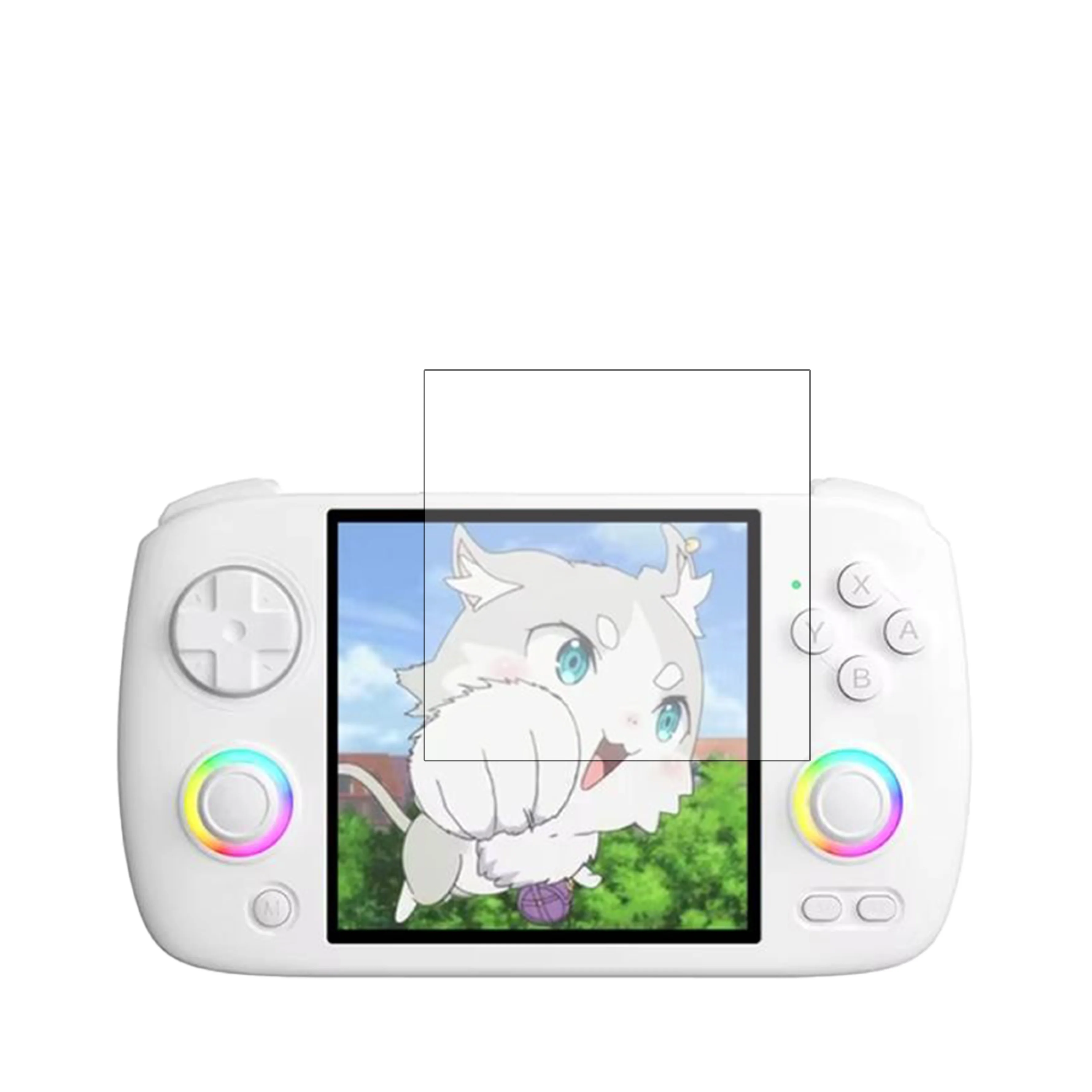 المحمولة Anbernic RG CubeXX الزجاج المقسى واقي للشاشة فيلم ريترو وحدة التحكم RGCUBEXX أفلام الزجاج المقسى لعبة الملحقات