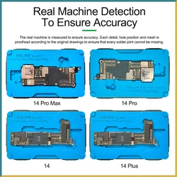 RELIFE RL-601T 18 in 1 iPhone X~14 15 Pro Max Motherboard Middle Layer Board Plant Tin Platform 3D BGA Reballing Stencil Kit